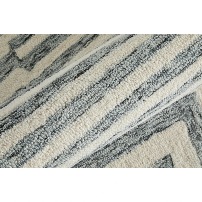 Feizy Wallace Gray/Ivory WAL8A42F 12 ft. X 15 ft. Rect. Rug