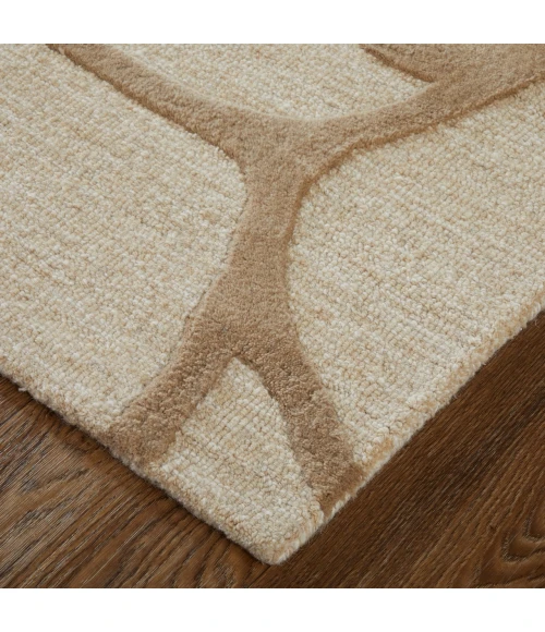 Feizy Kimball Ivory/Brown/Tan KIM8A32F 9ft. x 12ft. Rect. Rug