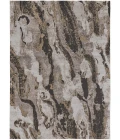 Feizy Vancouver Contemporary Abstract Rug, Charcoal Gray/Beige, 10' x 14' Area Rug