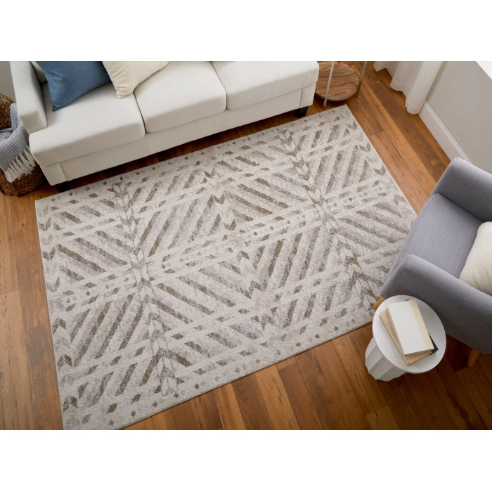 Feizy Vancouver BEIGE/BROWN VNR39NQF 10 ft. X 14 ft. Rectangle Rug