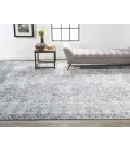 Feizy Mckinnon Gray/Silver/Blue 8816882F 9ft.6in. x 13ft.6in. Rect. Rug