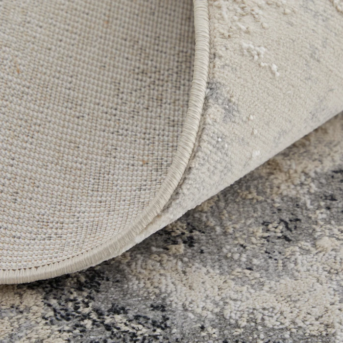 Feizy Astra Industrial Abstract, Gray/Ivory, 2'-10" x 7'-10" Runner