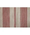 Feizy Duprine Casual Stripes, Red/Ivory, 10' x 14' Area Rug