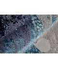 Feizy Indio Industrial Abstract, Ivory/Blue/Black, 2'-10" x 7'-10" Runner