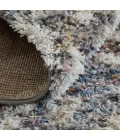 Feizy Mynka Global Diamond, Ivory/Gray/Taupe, 10' x 14' Area Rug