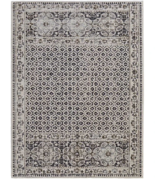 Feizy Kano GRAY/IVORY 8643874F 7 ft. 10 in. X 10 ft. Rectangle Rug