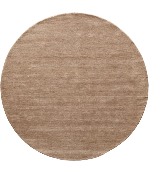 Feizy Luna Tan/Brown 5798049F 8ft. x 8ft. Round Round Rug Rug