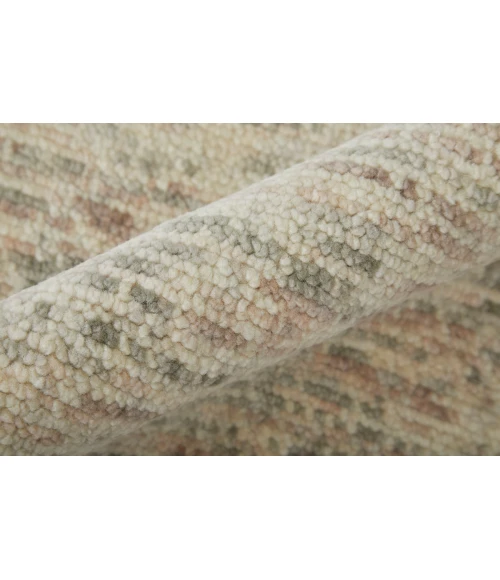 Feizy Branson Casual Solid, Ivory/Pink/Gray, 2' x 3' Accent Rug