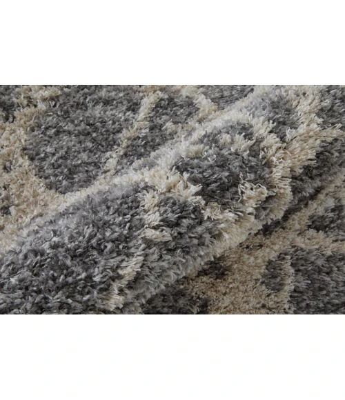 Feizy Mynka Casual Abstract, Gray/Ivory, 10' x 14' Area Rug