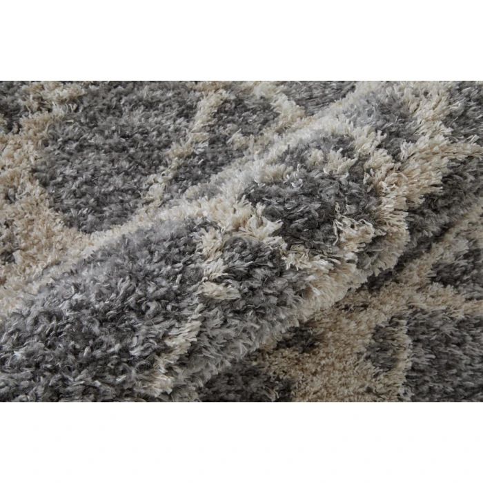 Feizy Mynka Casual Abstract, Gray/Ivory, 7'-11" x 10' Area Rug