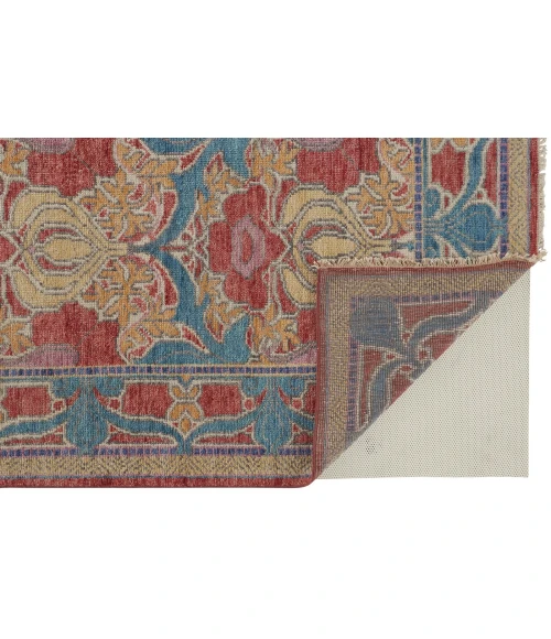 Feizy Beall Luxe Wool Arts and Crafts Rug, Swedish Blue, 11ft - 6in x 15ft Area Rug