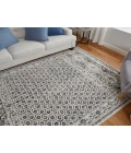 Feizy Kano GRAY/IVORY 8643874F 7 ft. 10 in. X 10 ft. Rectangle Rug
