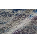 Feizy Edgemont Casual Abstract, Blue/Gray/Orange, 10' x 14' Area Rug