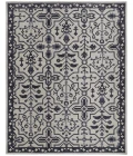 Feizy Fallon Rustic Farmhouse Rug, Ornamental, Light Gray/Black, 2ft x 3ft Accent Rug