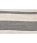 Feizy Duprine Casual Stripes, Black/White/Ivory, 10' x 14' Area Rug
