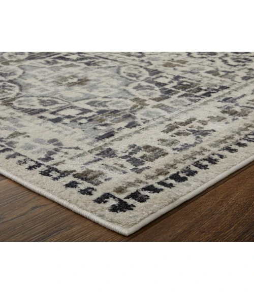 Feizy Kano GRAY/IVORY 8643874F 7 ft. 10 in. X 10 ft. Rectangle Rug