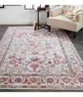 Feizy Armant Vintage Oriental, Ivory/Pink/Gray, 9'-5" x 12'-5" Area Rug