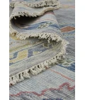 Feizy Karina Hand-Knotted Botanical Area Rug, Cool Gray/Blue, 8ft-6in x 11ft-6in