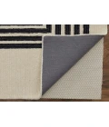 Feizy Maguire Industrial Abstract, Gray/Ivory/Black, 5' x 8' Area Rug