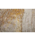 Feizy Aura Industrial Abstract, Ivory/Taupe/Gold, 1'-8" x 2'-10" Accent Rug