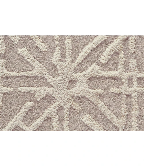 Feizy Manoa Mid-Century Modern Geometric, Taupe/Ivory/Tan, 9'-6" x 13'-6" Area Rug