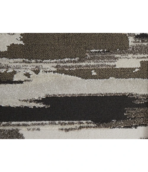 Feizy Vancouver Contemporary Streak/Painterly Rug, Brown/Ivory, 2'-10" X 7'-10" Area Rug