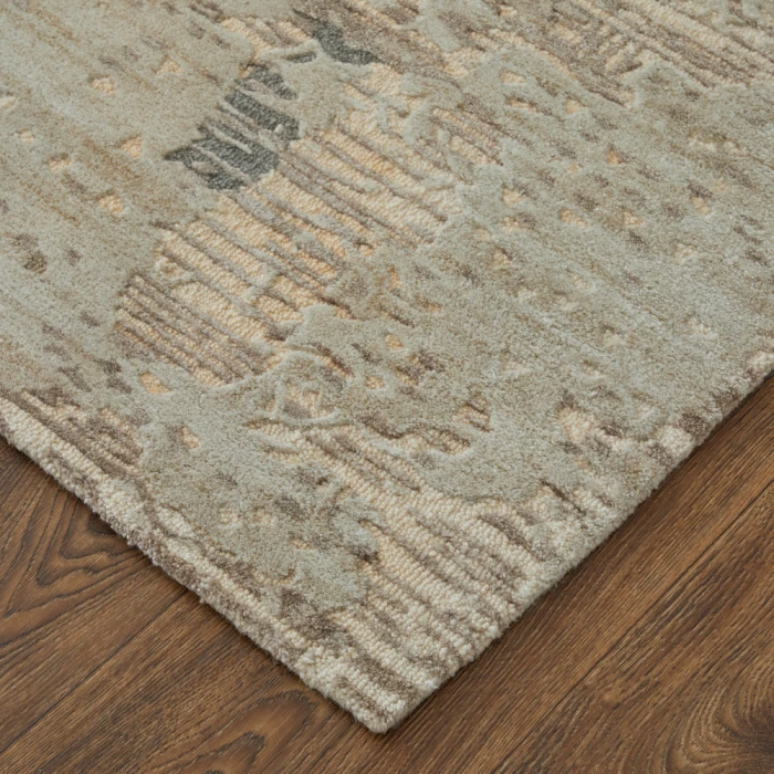 Feizy Zarah Bohemian & Eclectic Abstract, Brown/Tan/Black, 5' x 8' Area Rug