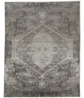 Feizy Sarrant Casual Distressed, Gray/Silver/Ivory, 9'-6" x 12'-7" Area Rug