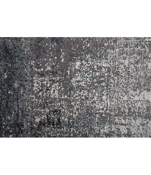 Feizy Cadiz Casual Abstract, Gray/Black/Silver, 3'-1" x 10' Runner
