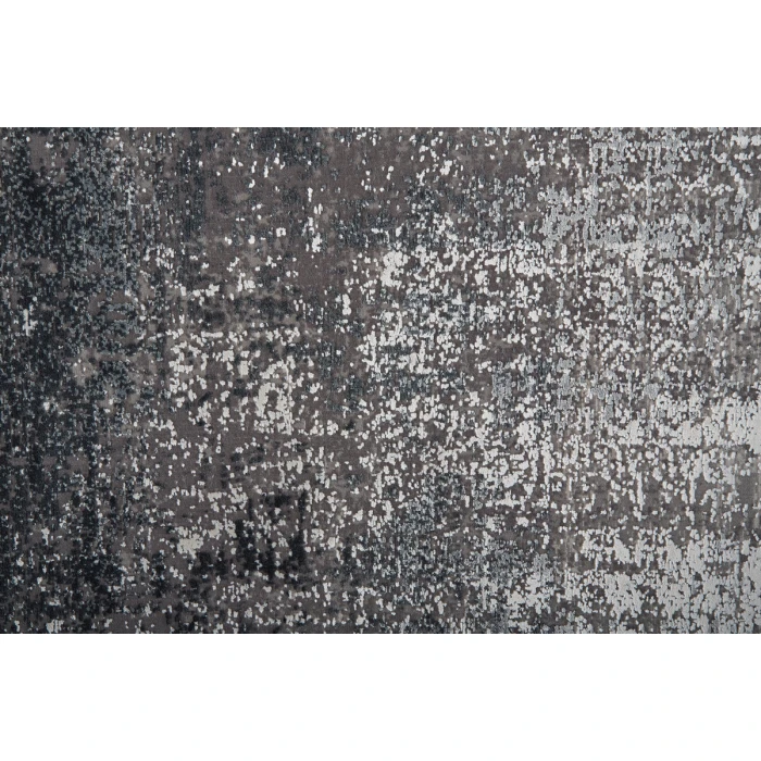 Feizy Cadiz Gradient Watercolor Rug, Silver Gray/Black, 9ft-9in x 13ft-2in Area Rug
