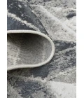 Feizy Micah Industrial Chevron, Black/Gray/Silver, 12' x 18' Area Rug