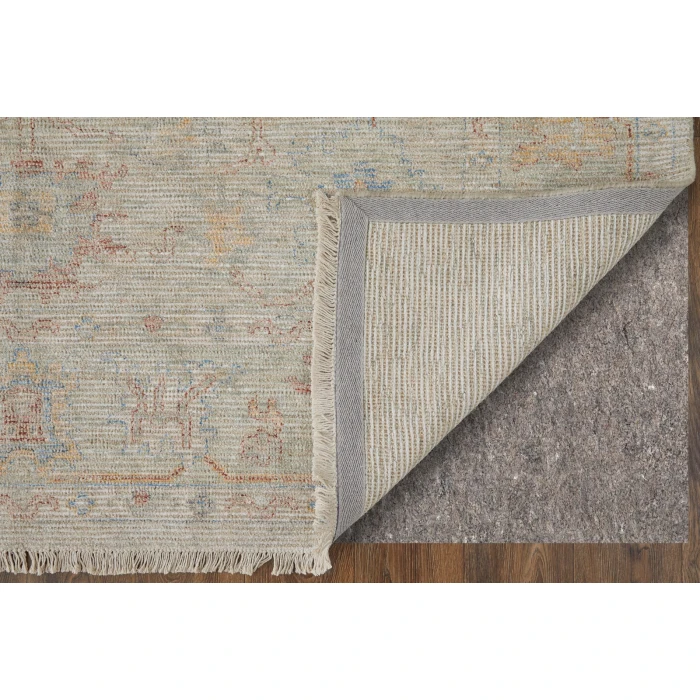 Feizy Caldwell Brown/Tan/Blue 8798978F 7 ft. 6 in. X 9 ft. 6 in. Rect. Rug