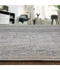 Feizy Macklaine Bohemian & Eclectic Distressed, Ivory/Silver/Black, 12' x 15' Area Rug