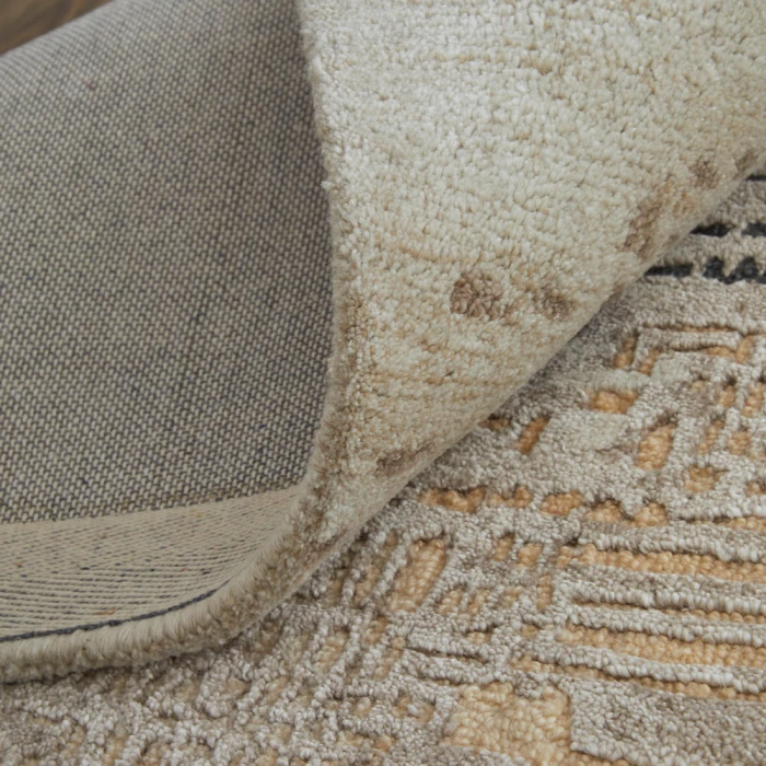 Feizy Zarah Bohemian & Eclectic Abstract, Brown/Tan/Black, 5' x 8' Area Rug