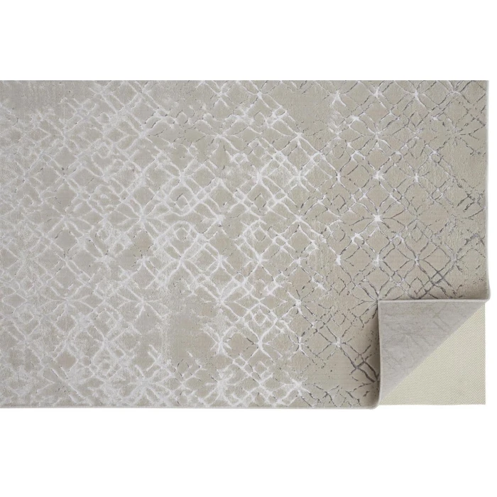 Feizy Micah Industrial Distressed, Silver/Gray/White, 3'-11" x 6' Accent Rug