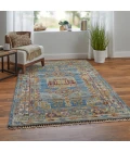 Feizy Fillmore Bohemian & Eclectic Geometric, Blue/Yellow/Red, 9' x 12' Area Rug