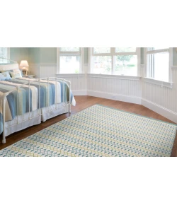 Feizy Naim I0559 TURQUOISE/LIME Area Rug 8 ft. X 10 ft. Rectangle