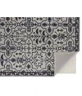 Feizy Fallon Rustic Farmhouse Rug, Ornamental, Light Gray/Black, 2ft x 3ft Accent Rug