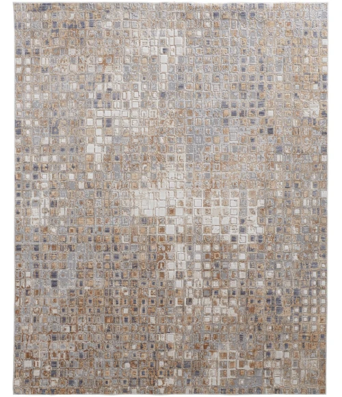 Feizy Laina BEIGE/GRAY LAI39G0F 3 ft. X 5 ft. Rectangle Rug