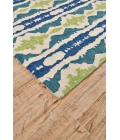 Feizy Liana Casual Abstract, Blue/Green/Ivory, 12' x 15' Area Rug
