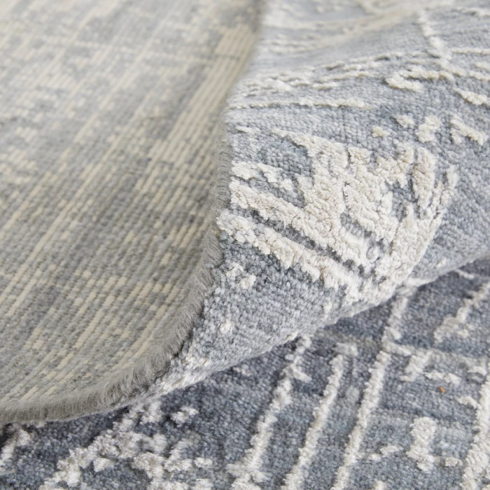 Feizy Eastfield Casual Abstract, Gray, 8' x 8' Round Rug