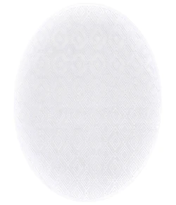 Feizy Saphir Mira WHITE/WHITE 6803491F 7 ft. 6 in. X 7 ft. 6 in. Round Rug