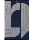 Feizy Nash Luxury & Glam Geometric, Blue/Silver, 9' x 12' Area Rug