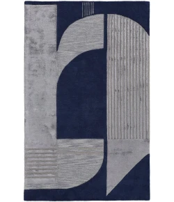 Feizy Nash 8850F NAVY/SILVER Area Rug 9 ft. X 12 ft. Rectangle