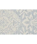 Feizy Belfort Modern Floral Paisley Rug, Celestial Blue/Ivory, 9ft x 12ft Area Rug
