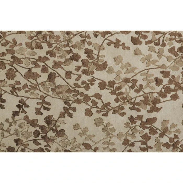 Feizy Bella Casual Floral & Botanical, Ivory/Taupe/Brown, 8' x 10' Area Rug