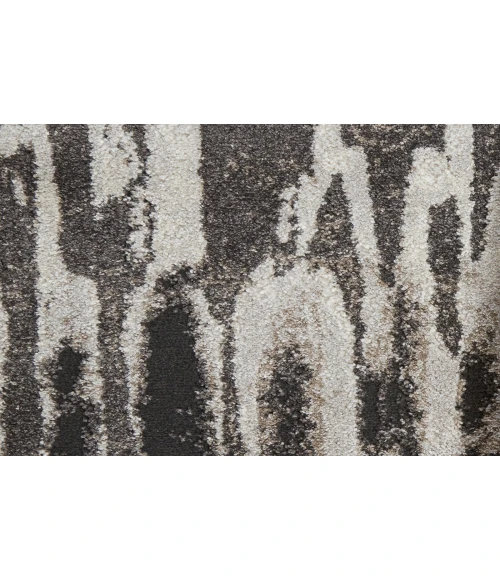 Feizy Vancouver Contemporary Abstract Rug, Gray/Charcoal Gray, 10' x 14' Area Rug