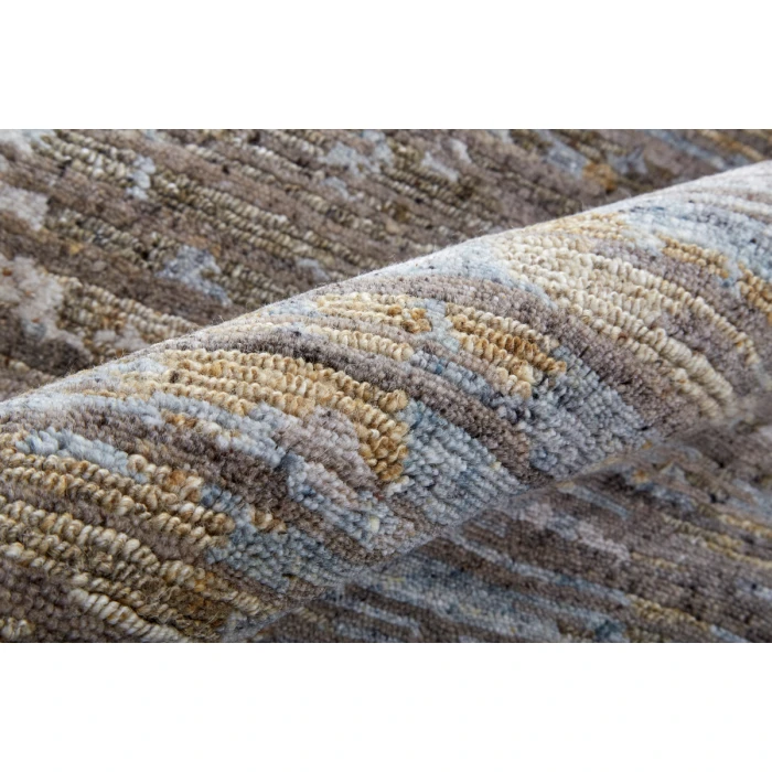 Feizy Conroe Casual Abstract, Brown/Gray, 2'-6" x 8' Runner