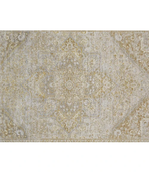 Feizy Aura Classic Oriental, Ivory/Gold, 8' x 10' Area Rug