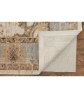 Feizy Celene French & Victorian Bordered, Tan/Brown/Gray, 7'-9" x 7'-9" Round Rug